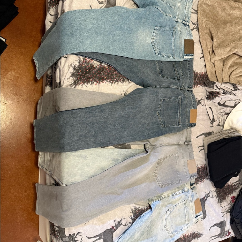 All Saints Men's Skinny Jeans - Blue and Gray